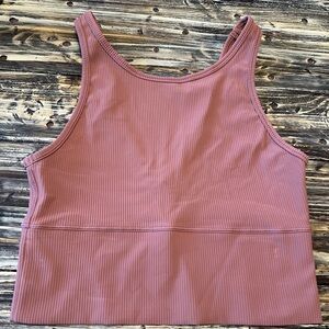 Lululemon Ribbed and Reversible Power Pivot Tank -Mauve